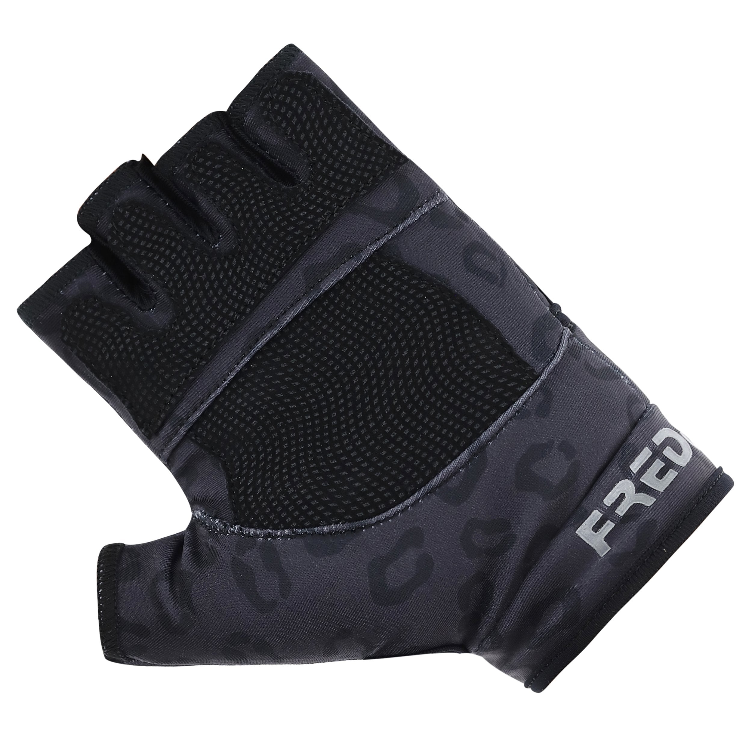 Fitness Gloves - Black Leopard Print